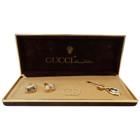 gucci tie clip cheap|Gucci cufflinks.